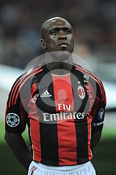Clarence Seedorf before the match
